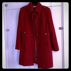 Kenneth Cole Red wool coat.